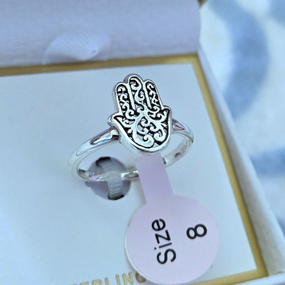 Annika Witt Sterling Silver🤍 Hamsa✋️ Ring💍 - NIB - Picture 6 of 16